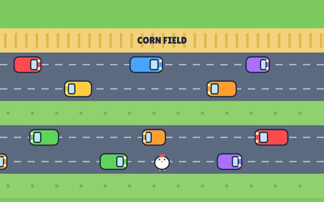 Chicken Cross game screenshot