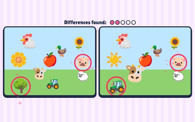 Spot the Difference game screenshot