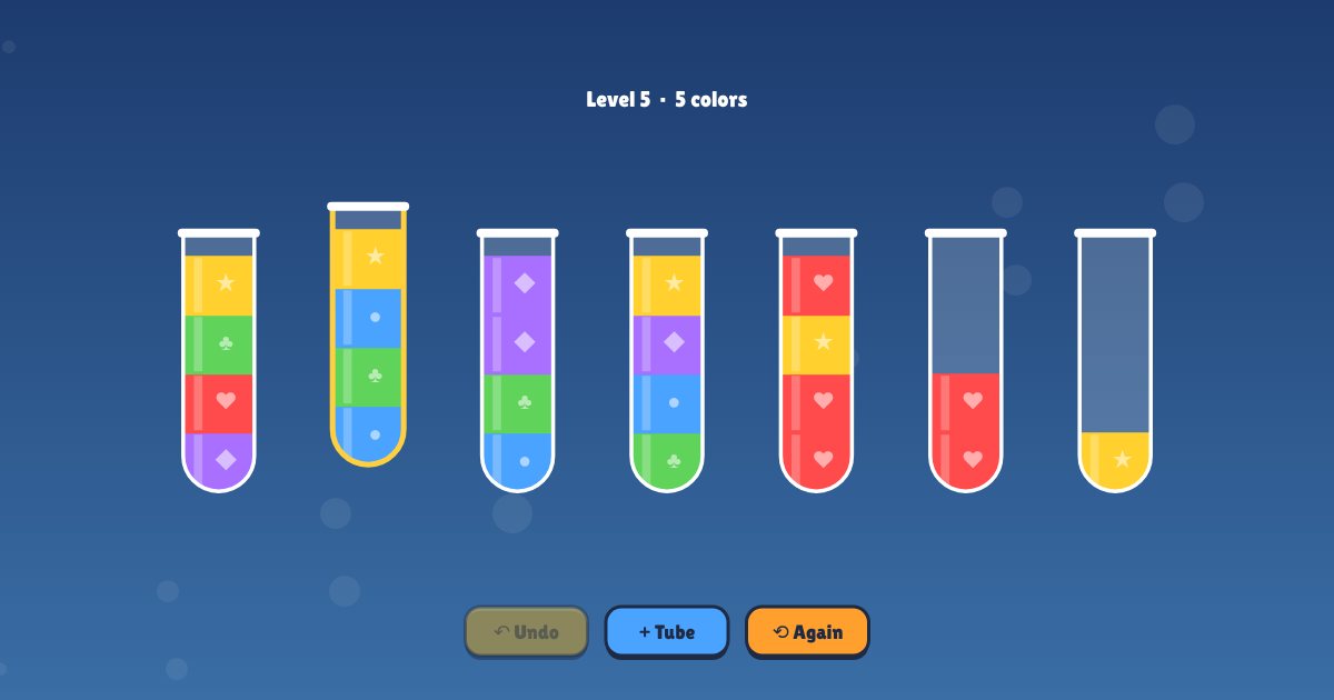 Water Sort Puzzle – Free Online Color Sorting Game for Kids